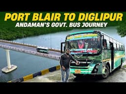 Bus journey through DEADLY ATR Highway | Port Blair to Diglipur Govt. Bus | Current Road Conditions