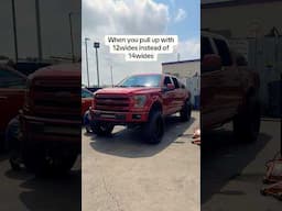 12 wides or 14 wides? #liftedtrucks #f150 #trucks