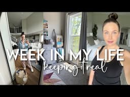 WEEK IN MY LIFE: finding my style postpartum, new stroller, a hard day, american eagle haul