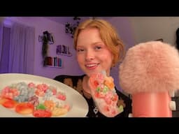 💕ASMR 💜 EATING FROZEN SPRITE GUMMIES 💙🧸 (lo-fi)