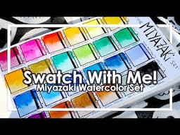 Studio Ghibli Miyazaki  Watercolor Palette-Swatch With Me! (24 Holbein Ghibli exclusive set)