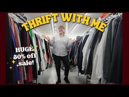 Thrifting a Huge 50% Off Sale Day! ~Come Thrift With Me & Style Vintage Clothing~