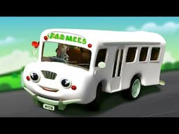 The Wheels on the Bus Go Round and Round: Nursery Rhyme & Educational Kids Song