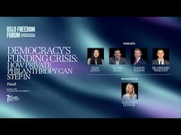 Panel | Democracy's Funding Crisis: How Private Philanthropy Can Step In