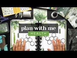 PLAN WITH ME :: Health Lined Vertical Layout Weekly Setup in a Classic Happy Planner :: Greenery
