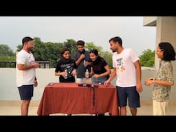 Can you fill a glass while blindfolded? | Family game gone wrong 😂🤪