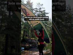 Backcountry with a paddle board 🏕️🤙🏼 #paddleboarding #backcountrycamping