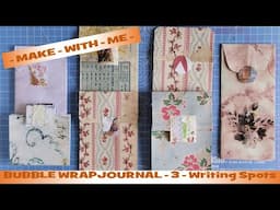 Make With Me - Bubble Wrap Journal - 3 - Writing Spots - #createdbycatherine