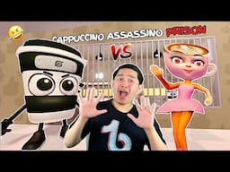Ballerina Cappuccina vs Cappuccino Assassino PRISON RUN (ROBLOX) PAREHONG UTUTIN!
