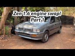 B -Zen 1.6 swap build part 1 | Contessa brake overhaul
