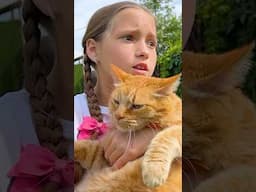 Sofia save a cat from a fire #save #cat #shorts