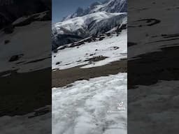 Amazing spring snow conditions out here! (The whole run was great- this is just the exit!) 🤣 #ski