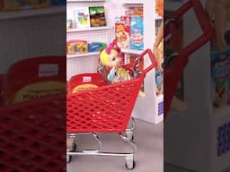 Mama y Bebe Barbie en el Supermercado