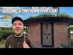 Earth bag tiny home hobbit house part 2