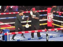 UPDATE 🥊 FOOTAGE ALERT: DEVIN HANEY VERY SHARP ON MITTS AHEAD OF JOSE RAMIREZ SHOWDOWN