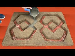 Handmade ideas. DIY Coffee Table And Flower Pots From Cement  And Sand At Home