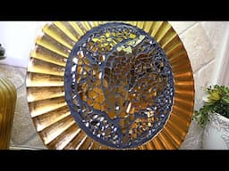 How I Made Stunning Mirror Mosaic Plates From a Dollar Tree Find!