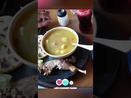 LA RICA SOPA DE RES Y GALLINA EN EL COMEDOR MERCEDES DE SAN RAFAEL CEDROS 😋 #youtuberosalvadoreño