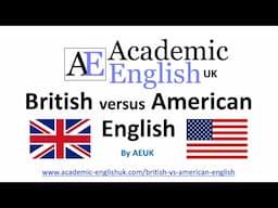 British English versus American English + worksheet exercises