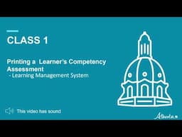 Printing a Learner’s Competency Assessment