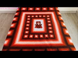 COCHA de OSO 🧸🧸tejido a crochet 🐻🐻 | Arte en Crochet LM | Colcha a crochet