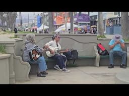Spending several moments with a few friends in Venice, CA