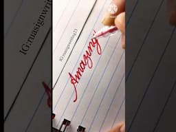 Amazing #handwriting #cursivewriting #calligrphylearning
