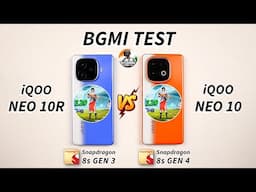 iQOO Neo 10 vs iQOO Neo 10R - 120 FPS BGMI Test, Heating & Battery Test | Shocking Results 😱