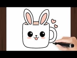 How To Draw a EASTER MUG KAWAII
