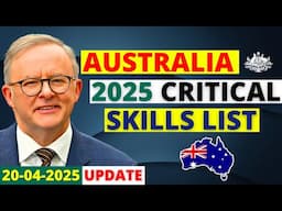 Australia Critical Skills List Changes in 2025 | Australia Visa Update
