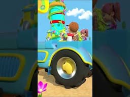 Wheels on the Vehicles #kidsmusic #short #nurseryrhymes #ytshort #cartoon