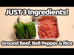 JUST 3 Main Ingredients! 10-Min Delish! Ground Beef Rice Bowl Recipe