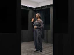 YIELU performs her poem "Wherever I Go" inside an exhibition by Amoako Boafo at Gagosian, London.