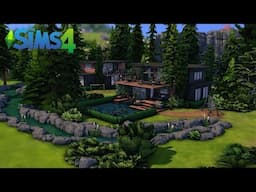 MODERN HOUSES IN THE MOUNTAINS ✨NEW KITS GIVEWAY✨ The Sims 4 Stop Motion