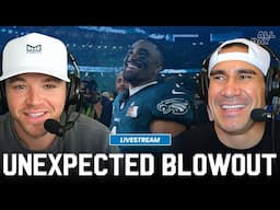 Eagles DESTROY Chiefs in Super Bowl! Jalen Hurts Wins MVP 🏆 | Live Reaction + Q&A
