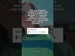 POV: You stopped complaining about the economy and AI and decided to create an offer...