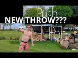 Did I Just INVENT a BRAND NEW Ultimate Frisbee Throw?! The Push Pop