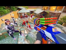 Nerf War | Amusement Park Battle 118(Nerf First Person Shooter)