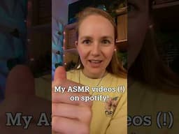 asmr VIDEOS on spotify??! #short #asmr #whispering