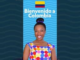Spanish 101: Say “Welcome to Colombia” 🇨🇴| Learn Spanish in 25 secs | Miss Jessica's World #shorts