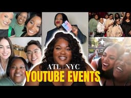 Vlog YouTube Events in NYC & ATL Meeting all the content creator girlies + Meeting Executives! 🔥