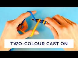 Two-Colour Italian and Tubular Cast On for Beginners