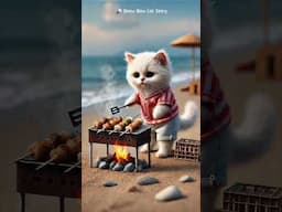 No one believed the cat could succeed... until this moment. #cat #catlovers #ai #animation #cartoon
