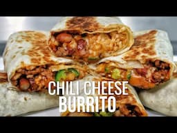 The ABSOLUTE BEST Way to Make CHILI CHEESE BURRITOS At Home
