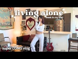 WEEK IN MY LIFE LIVING ALONE! thrifting, cooking, cleaning, & more