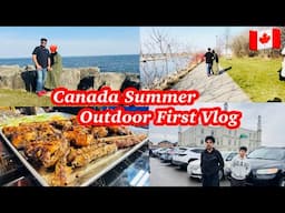 Canada Ka Khoobsurat Mosam | voting Kay Liya Gai 🗳️ Chai Paratha New Location | First Time Lake Per