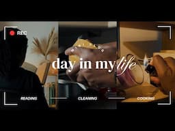 Productive Day In My Life, mini vlog, Reset, Cooking, Cleaning, Reading