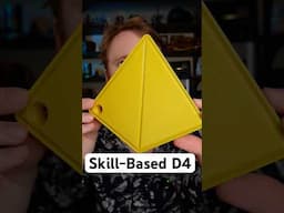 Skill-Based D4 with a twist 🤔 🎲 #dnd #3dprinting #design #dice #deckofdmthings