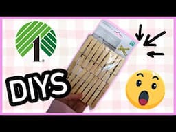 🤯 DOLLAR TREE DIY CRAFTS USING CLOTHES PINS!