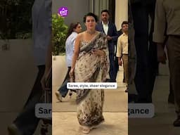 Kajol stuns in a classic saree look, serving elegance and grace with her timeless beauty